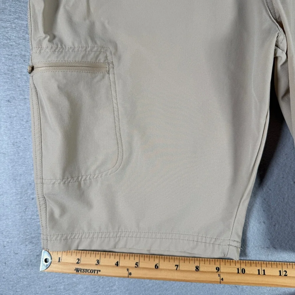 Willit Mens Cargo Hiking‎ Shorts XXL Khaki Tan Nylon Spandex Stretch Quick Dry